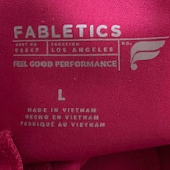 Fabletics On-Call Large Medical Doctor Nurse Scrub Joggers in Pink Hibiscus - Picture 4 of 8